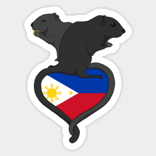 Gerbil Philippines (dark) Sticker